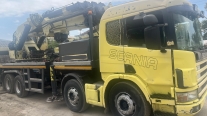 SCANİA ÜZERİNDE 55 TON ÇİFT KIRMA VİNÇ