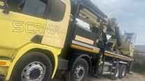 SCANİA ÜZERİNDE 55 TON ÇİFT KIRMA VİNÇ